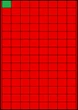 25×21,2мм КРАСНАЯ Самоклеящаяся бумага А4, 112 Этикеток на листе, Упаковка 100 листов - изображение 2