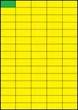 42×19,8мм ЖОВТИЙ Самоклеючий папір А4, 75 Етикеток на листі, Упаковка 100 листів - зображення 2