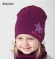 Шапка детская Arctic ОГ 48-52 см демисезонная для девочки 016-Mini Star фиолетовый - изображение 1