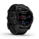 Смарт-годинник Garmin Fenix 7 Sapphire Solar Black DLC Titanium with Black Band (010-02540-34); 1.3" (260x260) MIP / 32 ГБ вбудованої / Bluetooth / Wi-Fi, GPS, GLONASS, Galileo, NFC / до 18 днів / 10 ATM / 47 х 47 х 14.5 мм, 79 г / чорний - зображення 3