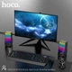 Комп'ютерна акустика колонка для ПК HOCO RGB Rhythmic Spectrum desktop speaker DS14 |10W, AUX, Mic| Black - зображення 7
