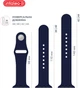 Ремінець Intaleo Silicone для Apple Watch 42/44 mm Dark Blue (1283126494376) - зображення 5