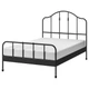 Ліжко IKEA SAGSTUA 140х200 см чорне (892.688.92) - зображення 1