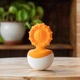 Прорезыватель-неваляшка Fat Brain Toys dimpl wobl оранжевый (F2172ML) - изображение 3