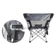 Кресло шезлонг раскладное Lesko SW233 Gray для дачи и отдыха - изображение 6