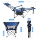 Кресло шезлонг раскладное Lesko SW233 Blue для отдыха и туризма - изображение 8