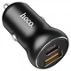 Автомобильное зарядное устройство Hoco NZ5 30W + QC3.0 (быстрая зарядка, USB + Type-C, в прикуриватель) - Черный - изображение 4