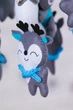 Детский мобиль на кроватку для младенцев WooolyWool «Мишка на луне для мальчика» - изображение 4