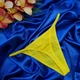 Трусы стринги женские Bettycana саламандра S лимонные (505) - изображение 2