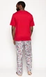 Піжама чоловіча Cyberjammies Windsor 6756-6754 M Червоний із принтом Лондона (5051877416550) - зображення 2