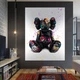 Картина Холстович KAWS №2 30x40 см. Картина для офиса, гостиной, спальни, интерьера - изображение 2