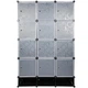 Шкаф гардероб пластиковый Storage Cube Cabinet «МР 312-62А» Черный - изображение 4