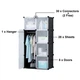 Пластикова складана шафа Storage Cube Cabinet «МР 28-51» чорний - зображення 6