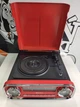 Вініловий програвач, музичний центр, стереосистема 4в1 Auna Challenger LP RED USB BT FM, грамофон для вінілу - зображення 10