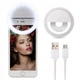Светодиодное селфи-кольцо Selfie Ring Light с USB-зарядкой 3 режима белое - изображение 3