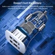 Автомобильное зарядное устройство 2 USB WK WP-C35 12W Белая Aurora - изображение 2
