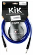 Кабель инструментальный KLOTZ KIK INSTRUMENT CABLE BLUE 3 M - изображение 1
