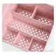 Органайзер/подставка для косметики настольный с выдвижными ящиками Cosmetics Organizer розовый (СО-28997) - изображение 5