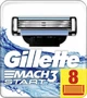 Змінні картриджі для гоління (леза касети) чоловічі Gillette Mach 3 Start касети 8 шт - зображення 1