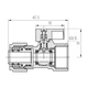 Кран шаровой обжимной SD Forte 20х3/4" ВР SF264W20 - изображение 2