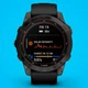 Спортивные часы Garmin Fenix 7 Sapphire Solar Carbon Gray DLC Titanium with Black Band - изображение 3