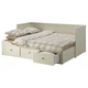 Каркас кушетки із 3 шухлядами IKEA HEMNES ХЕМНЕС, білий, 80х200 см, 903.493.26 - изображение 4