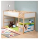 Двостороннє ліжко IKEA КЮРА, білий, сосна, 90x200 см, 802.538.09 - зображення 4