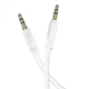 Аудио Кабель AUX Hoco - UPA16 (2м, Aux 3.5mm - Aux 3.5mm, защита от перегибания) - Белый - изображение 2