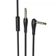 Аудио Кабель AUX Hoco - UPA15 с микрофоном (1м, Aux 3.5mm - Aux 3.5mm, Г-образный штекер) - Черный - изображение 1
