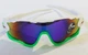 Очки велосипедные Robesbon Jawbreaker 9270 спортивные велоочки White-Green - изображение 2