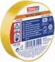Изоляционная лента Tesa Tesaflex 53988 19 мм х 20 м Желтая (53988YE-19-20) - изображение 2