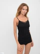 Черная майка с кружевом Jadea 9000 Nero 52(3XL) Черный - изображение 1
