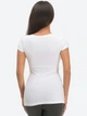 Белая футболка круглый вырез Jadea 4181 Bianco 46(L) Белый - изображение 3