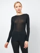 Черная кофта лонгслив Jadea 4064 Nero 46(L) Черный - изображение 1
