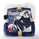 Плед толстовка с капюшоном и рукавами Huggle Hoodie оверсайз Синий One Size - изображение 1