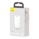 Сетевое зарядное устройство Baseus GaN2 Lite Quick Charger 1USB/1Type-C, QC/PD, 5A, 65W с быстрой зарядкой white - изображение 11