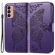 Чехол-книжка с рисунком UniCase Butterfly Pattern для Samsung Galaxy M13 (M135) - Purple - изображение 1