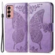 Чехол-книжка с рисунком UniCase Butterfly Pattern для Samsung Galaxy M13 (M135) - Light Purple - изображение 1