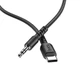 Аудіо кабель Hoco UPA17 Type C to Aux 3.5mm Чорний - зображення 5