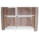 Тканевый шкаф складной STORAGE WARDROBE KM-105 на 2 секции (106х45х170 см), органайзер для одежды, стеллаж тканевый Коричневый - изображение 6
