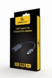 Адаптер Cablexpert DisplayPort - USB Type-C (F/M), 0.15 м, Black (A-USB3C-DPF-01) - зображення 2