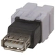 Keystone модуль USB PROinstal ZNKS-L12/WH (мама-мама) - изображение 2