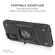 Чехол Protector для Xiaomi Redmi 9T бампер противоударный с подставкой Black - изображение 2