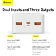 Повербанк Baseus Bipow Digital display 20W 30000mAh White - изображение 8