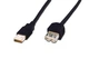 Кабель ASSMANN USB 2.0 (AM/AF) 5.0m,чорний - изображение 1
