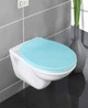 Сидіння для унітазу преміум-класу Kos Blue з доводчиком, 37 х 44 см, термопласт, блакитний - зображення 5