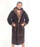 Халат махровий чоловічий 2XL коричневий (4002) - зображення 2