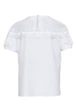 Блузка для девочки с коротким рукавом SLY 125/S/19 белый 140 - изображение 4