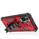 Чохол Shockproof Shield для Xiaomi Redmi Note 10 Pro бампер протиударний з підставкою Red - зображення 2