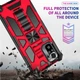 Чохол Shockproof Shield для Xiaomi Redmi Note 10 Pro бампер протиударний з підставкою Red - зображення 5